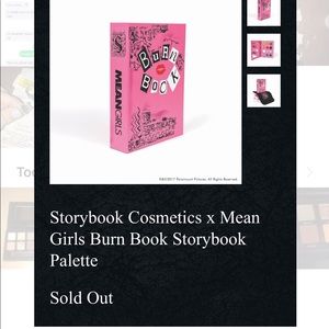 MEAN GIRLS BURN BOOK STORYBOOK PALETTE